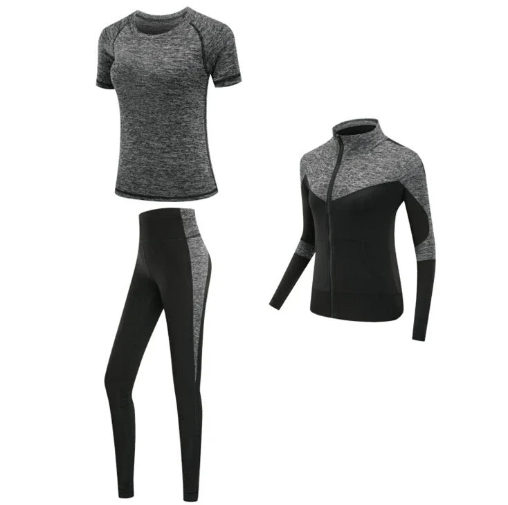 4 piece work out set - Dark grey