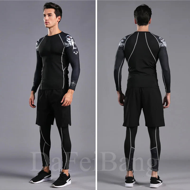 Man Compression Sports Suit