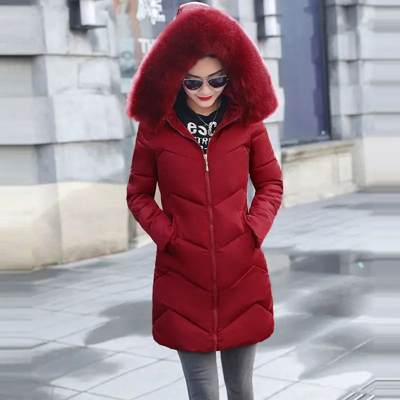 Fur Coat Jacket - red