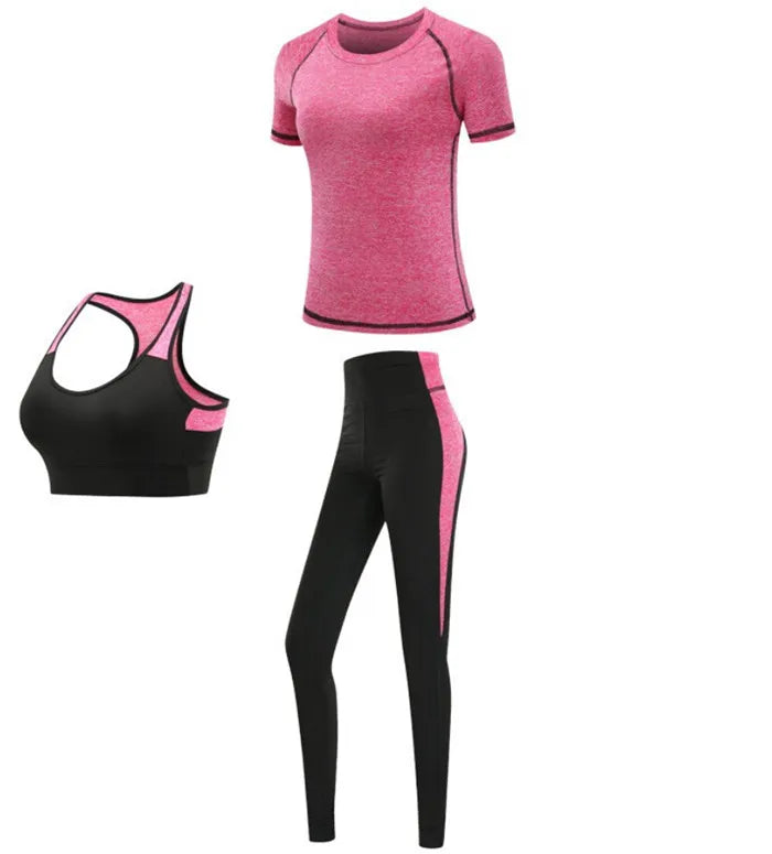 4 piece work out set - pink