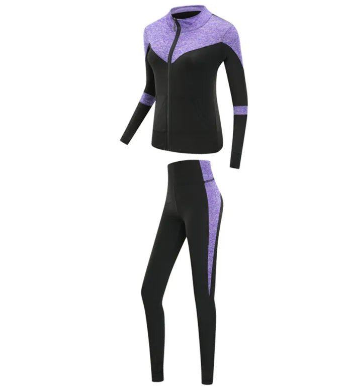 4 piece work out set - purple