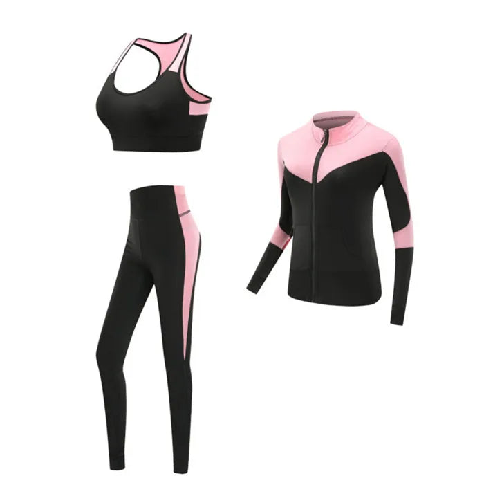 4 piece work out set - pastel pink