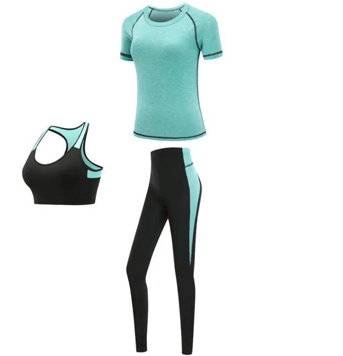 4 piece work out set - mint 