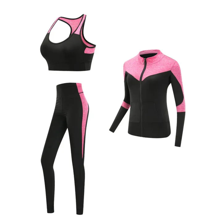 4 piece work out set - pink