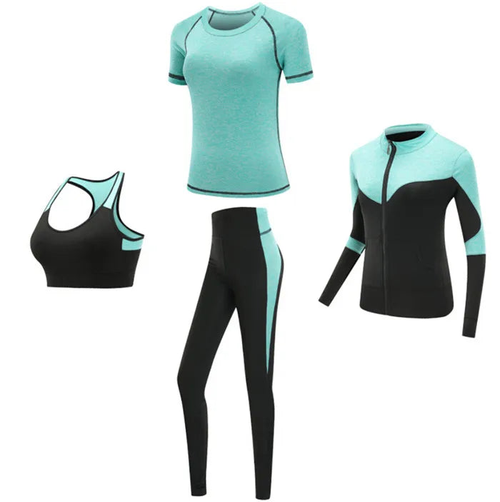 4 piece work out set - mint