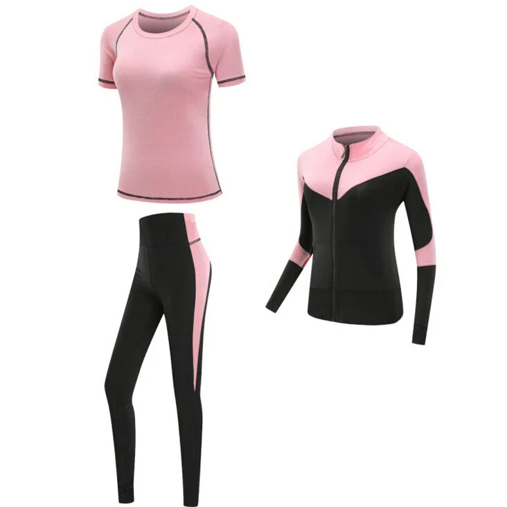 4 piece work out set - pastel pink