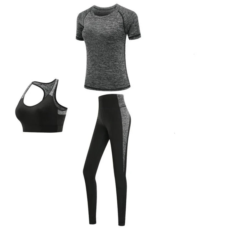 4 piece work out set - Dark grey