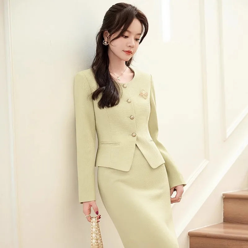 Long Sleeve Women Business Work Wear Suit