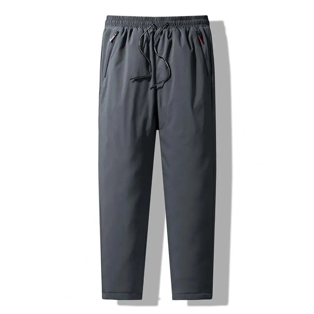 9Lambswool Warm Thickened Sweatpants - dark grey