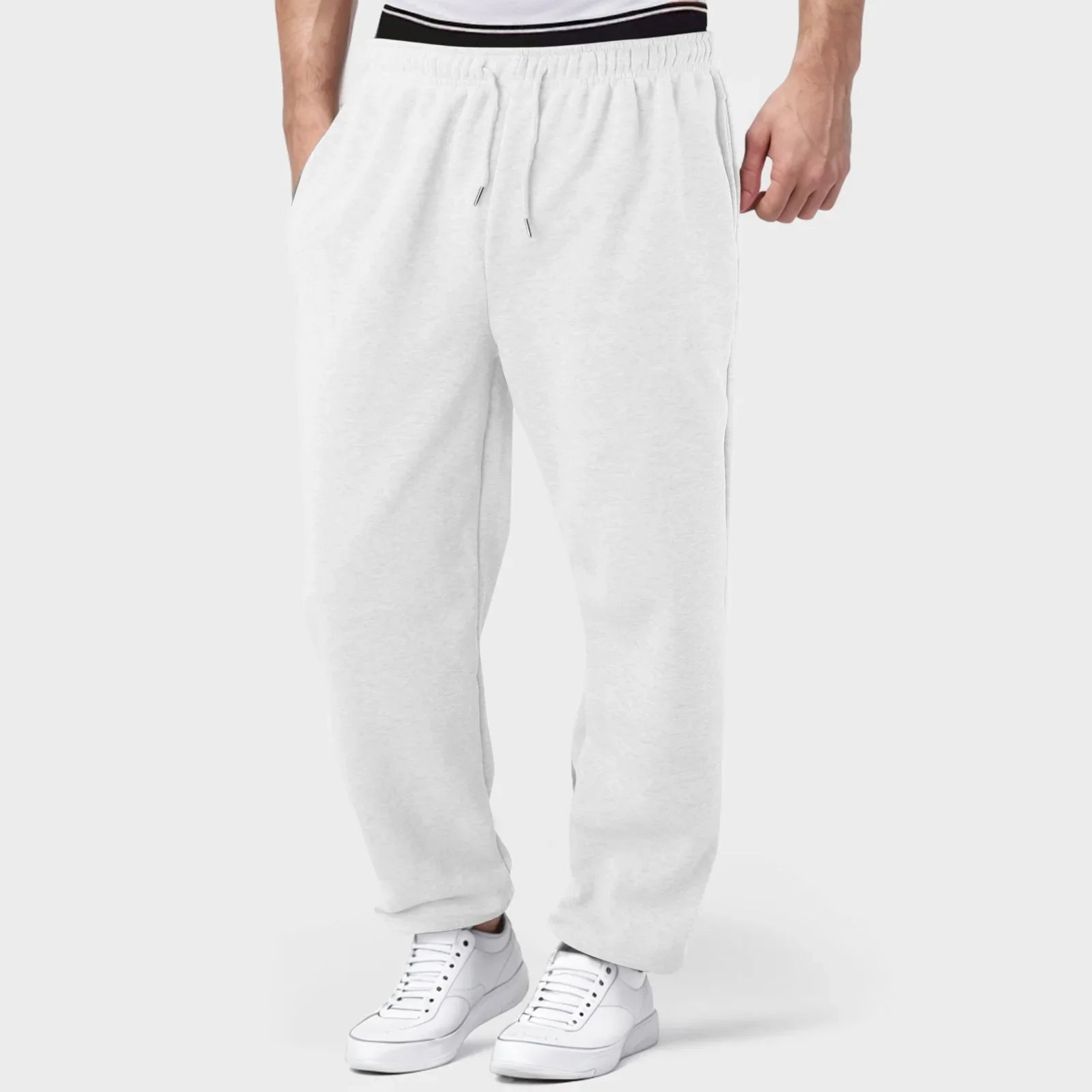 Men's Baggy sweatpants - white 