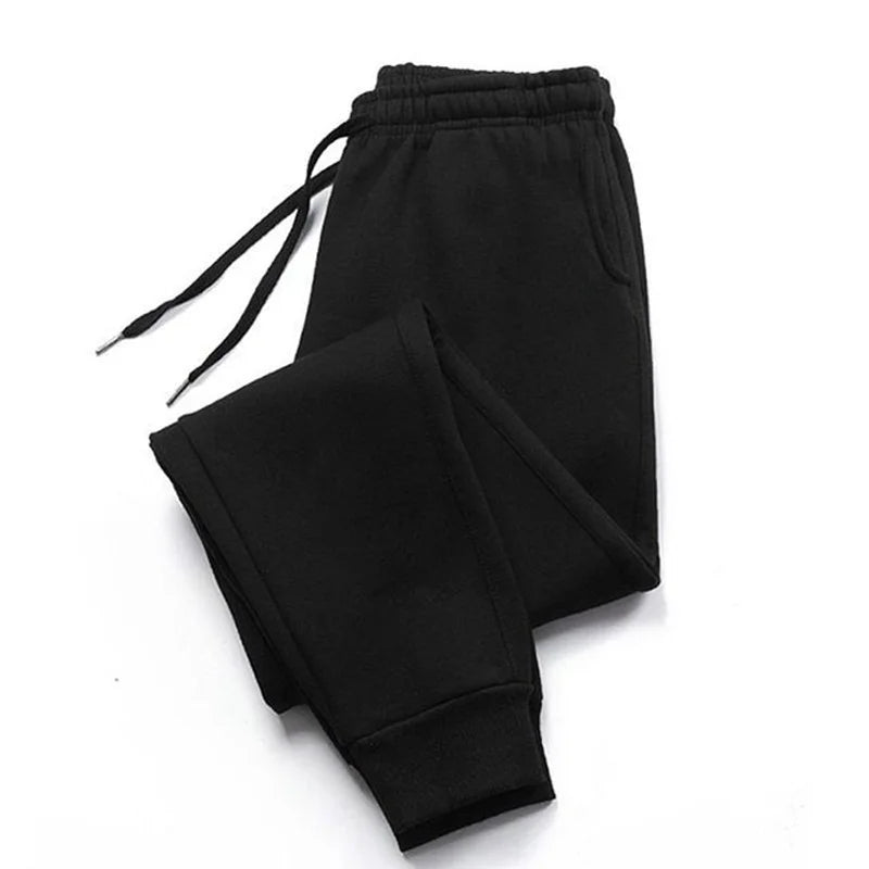 Men's Luxury Print Fleece Sweatpants - black