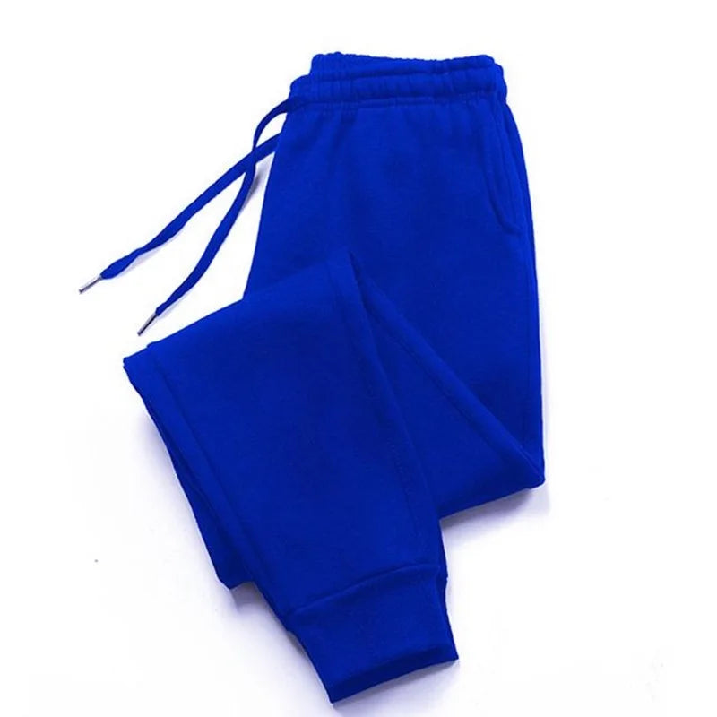 Men's Luxury Print Fleece Sweatpants - bllue