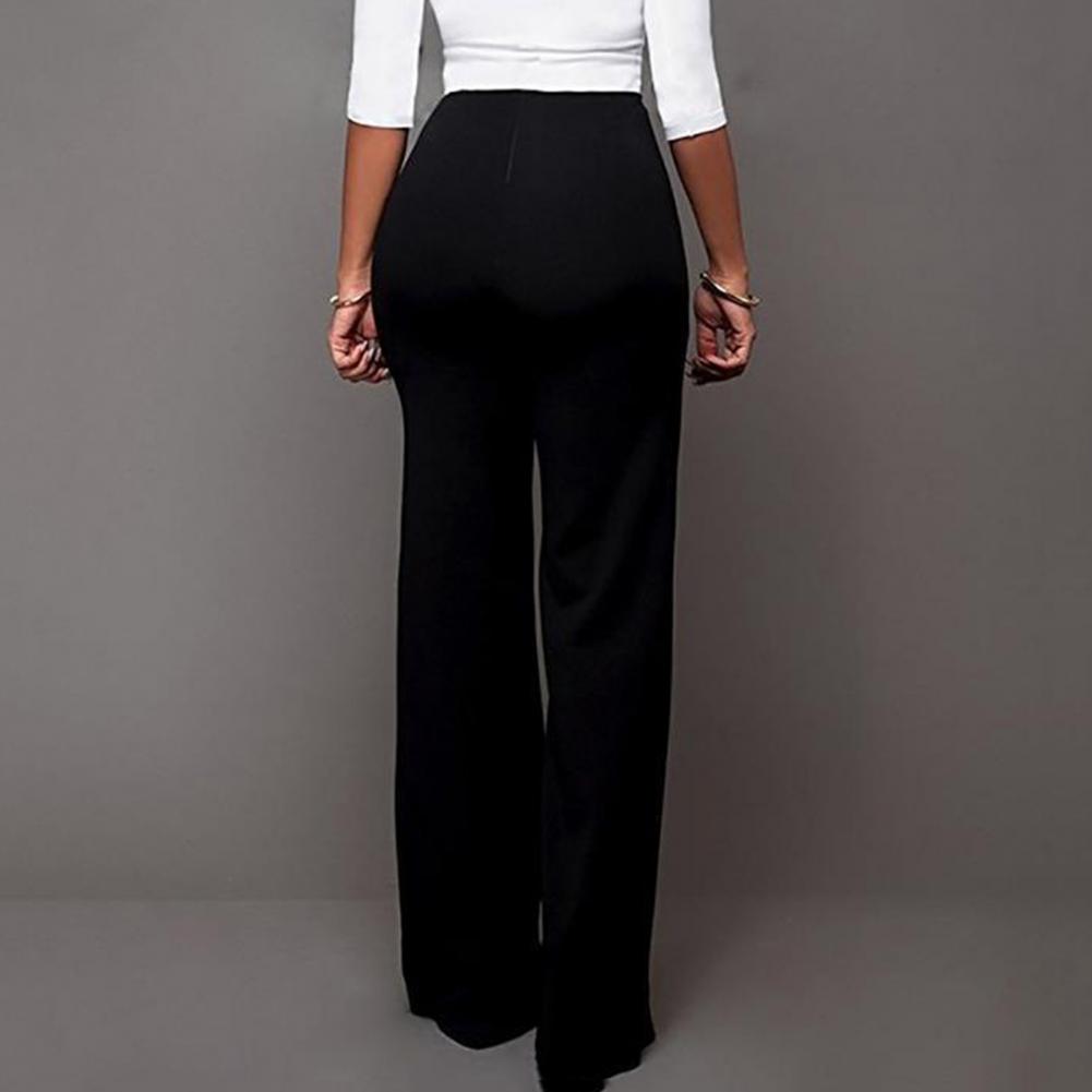 Women Wide Leg Pants - black