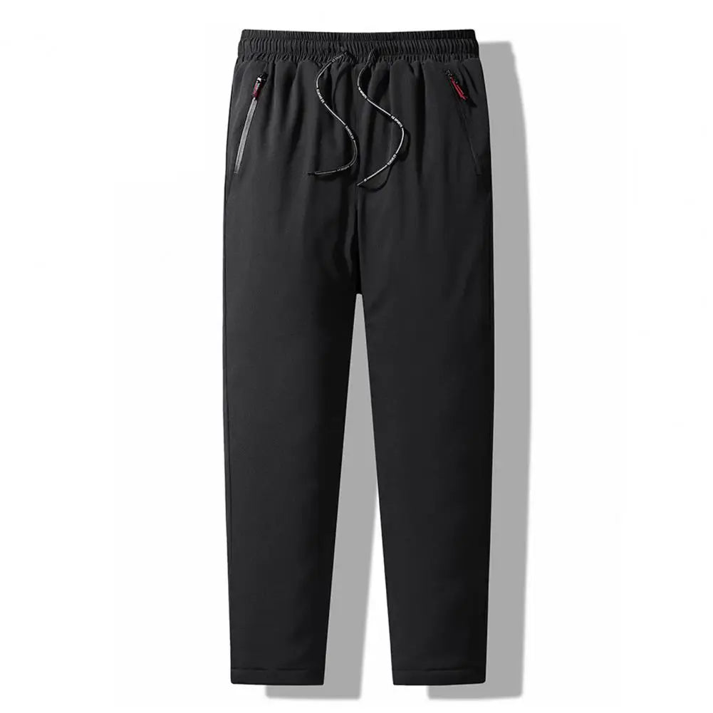 Lambswool Warm Thickened Sweatpants - dark grey