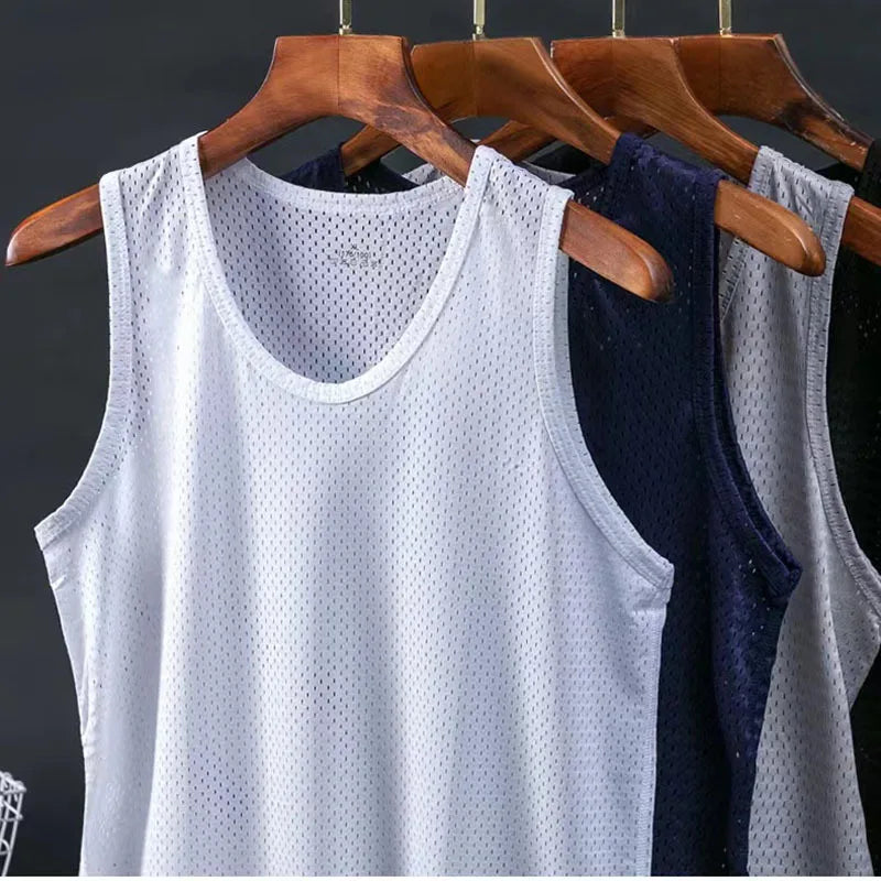 Men's Ice Silk Mesh Tank Top