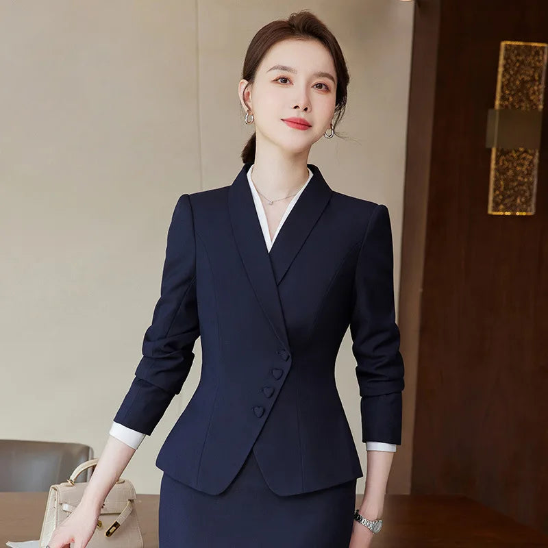 Office Business Women's Suit Pants Two-piece Set