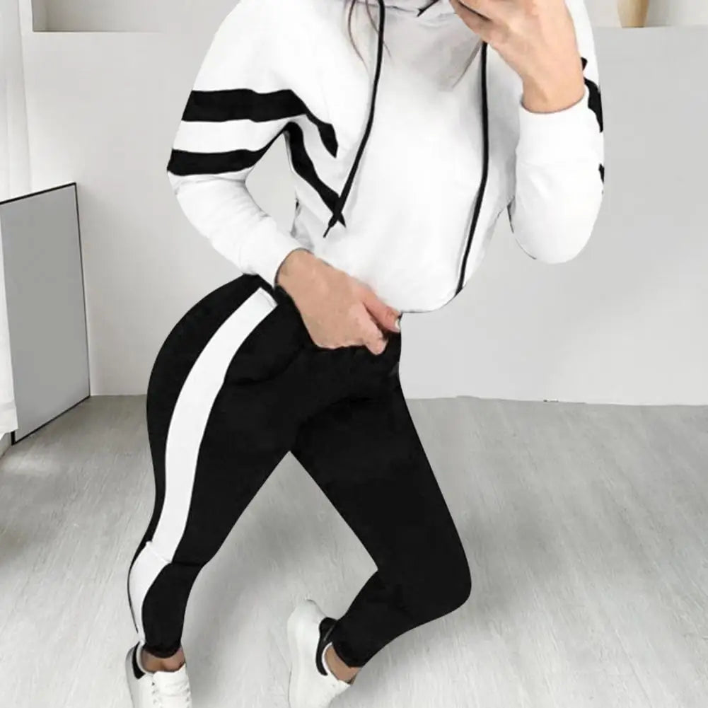 2 Pieces Set Women - WHITE AND BLACK 