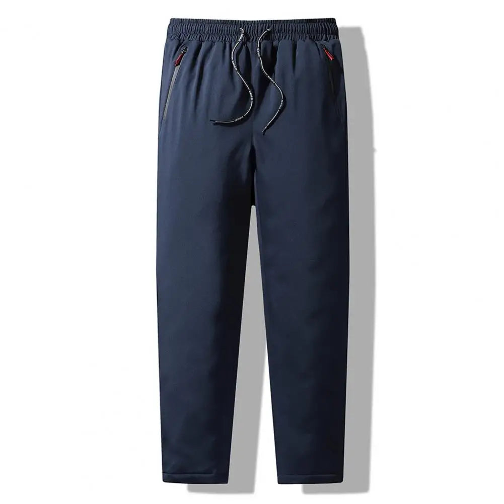 Lambswool Warm Thickened Sweatpants - dark blue