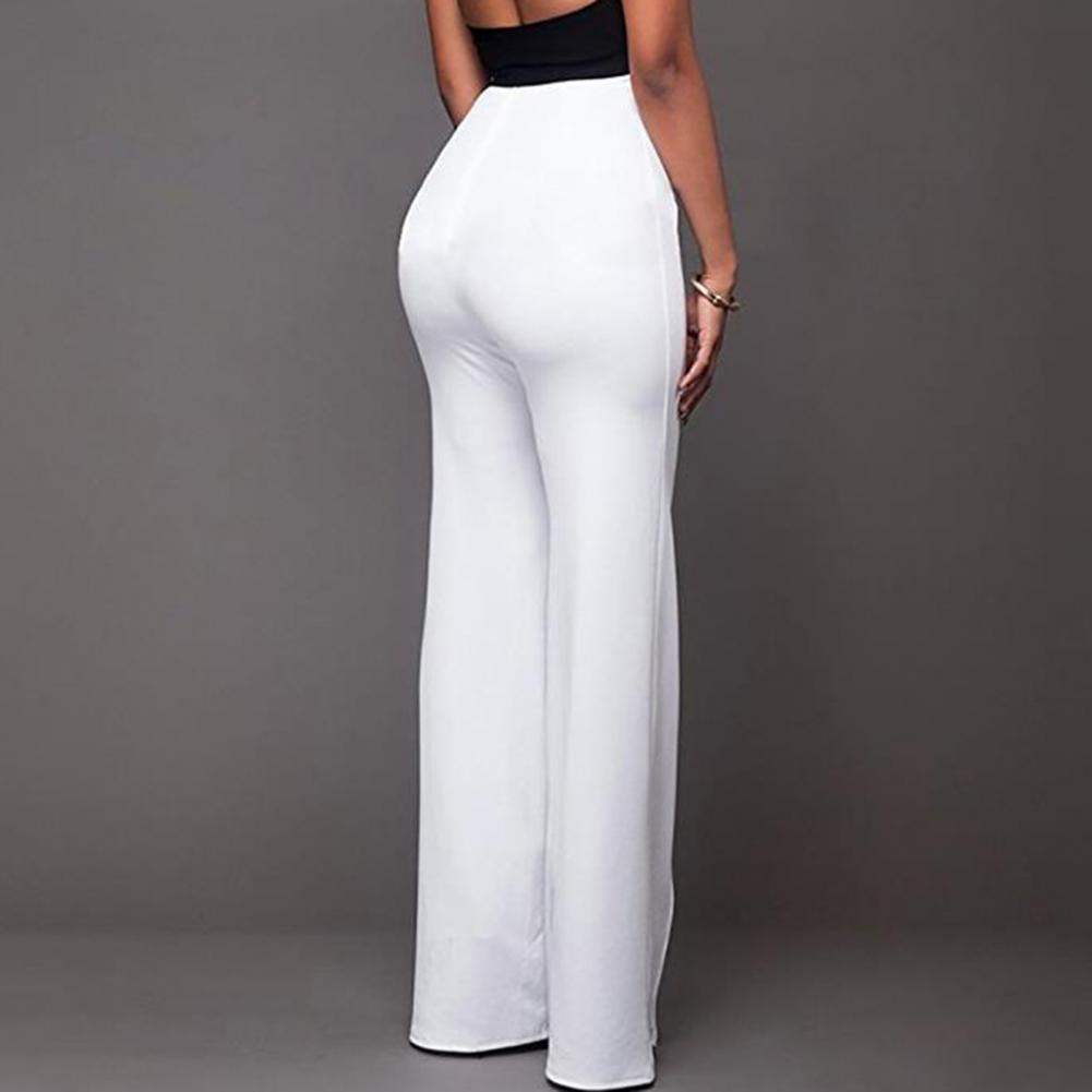 Women Wide Leg Pants - white