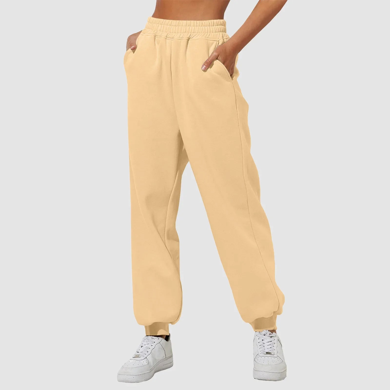 Sweatpants Sports Pants - Tan