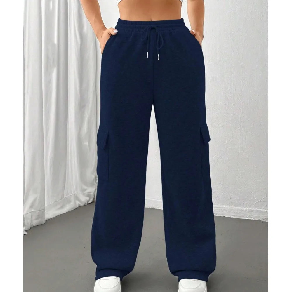 Women's Casual Sports Sweatpants - Black