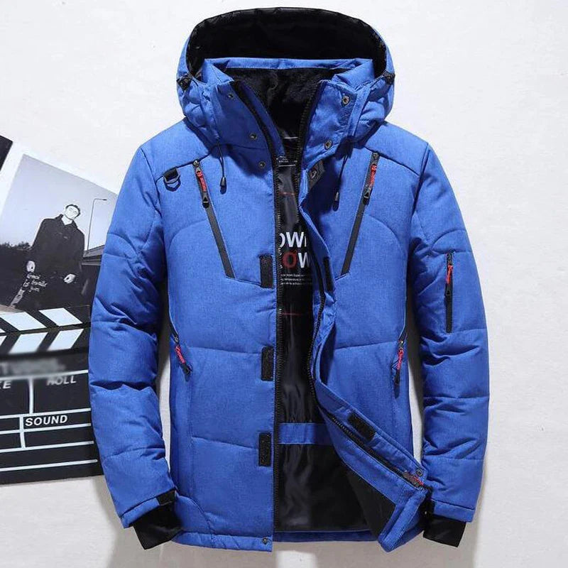 - 20 durable men's winter parka - blue