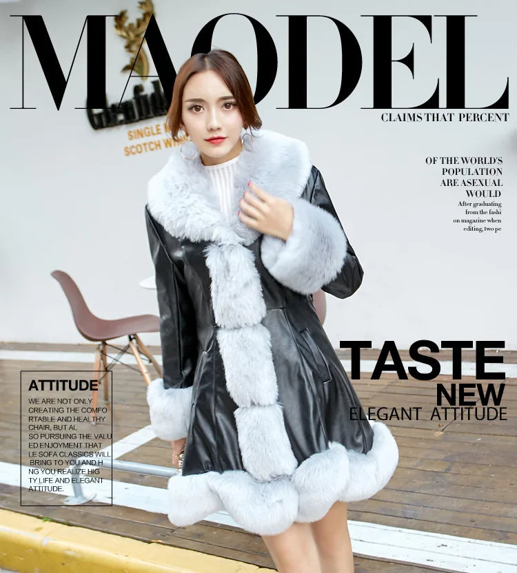 High Quality Faux Sheepskin Coat - magazine cover view 