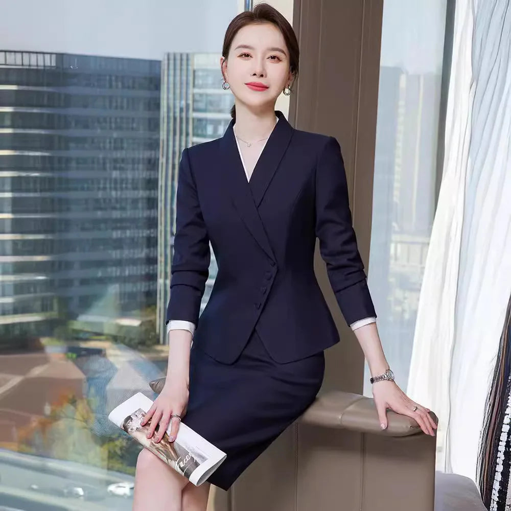 Office Business Women's Suit Pants Two-piece Set