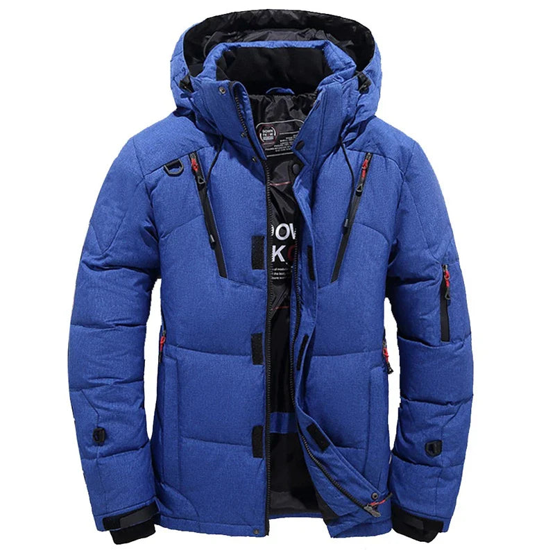 - 20 durable men's winter parka - dark blue