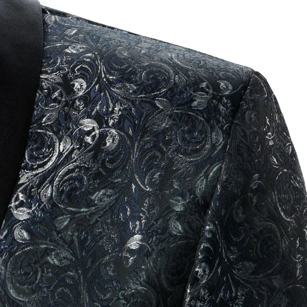 Suit Jacket Luxury Textured Fabric - close up on shoulder