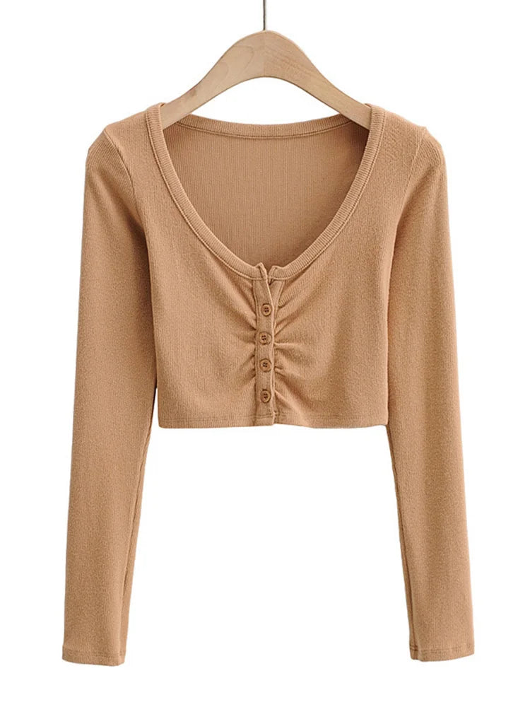 Slim V-neck  Cardigan