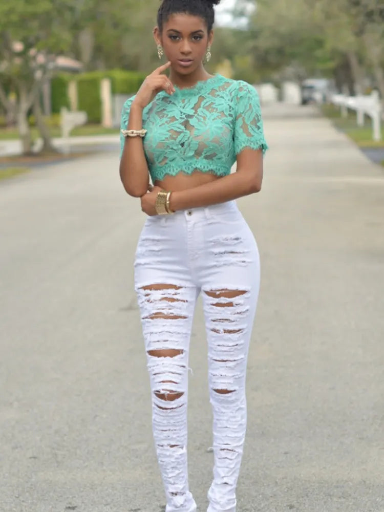 Women High waist Jeans