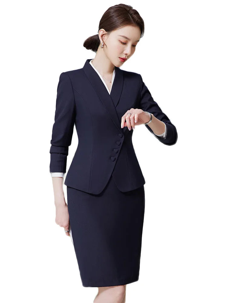 Office Business Women's Suit Pants Two-piece Set