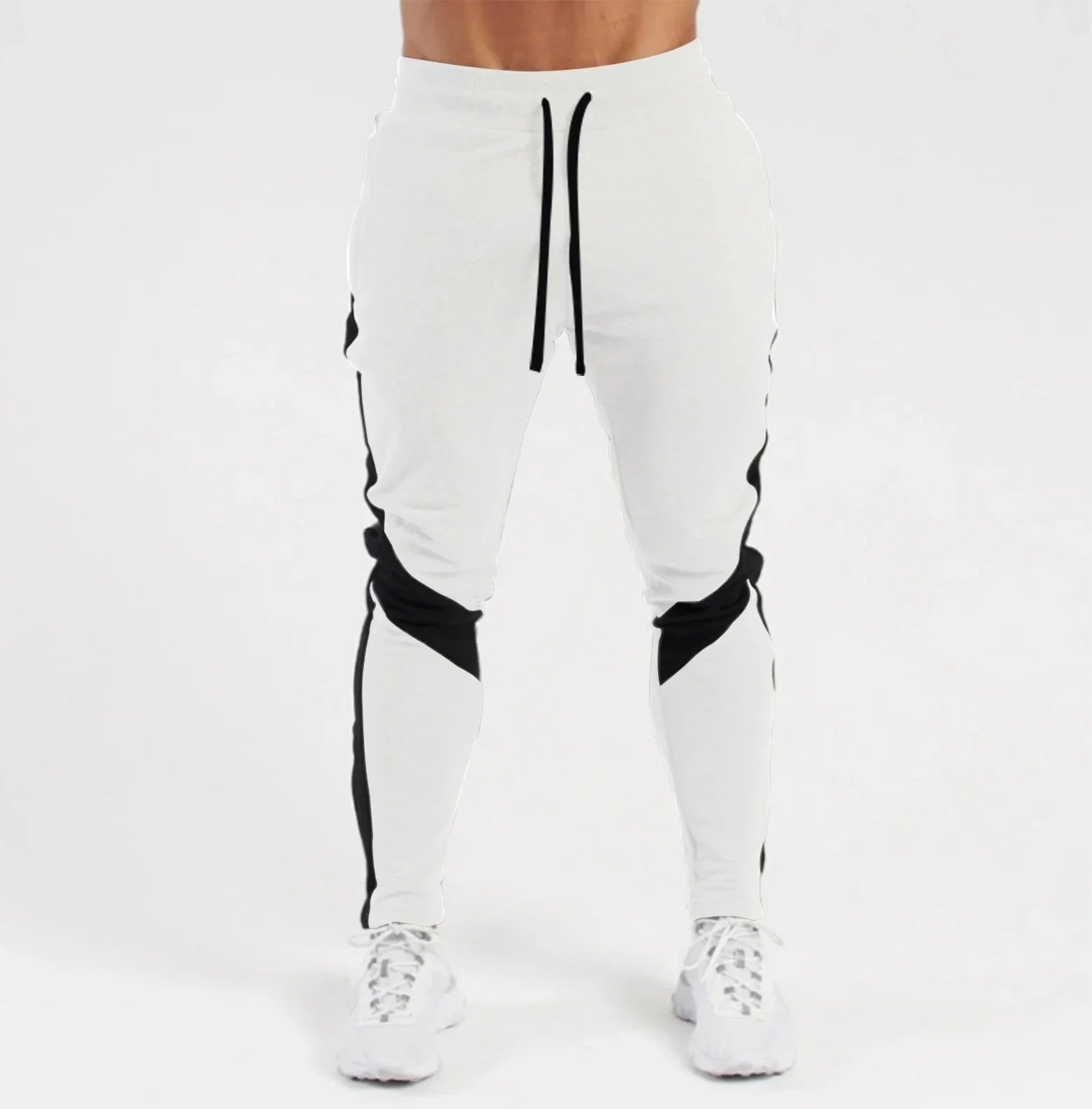 Mens Joggers - white and black