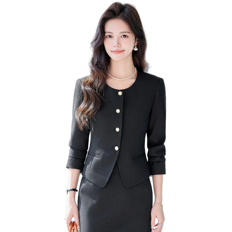 Long Sleeve Women Business Work Wear Suit