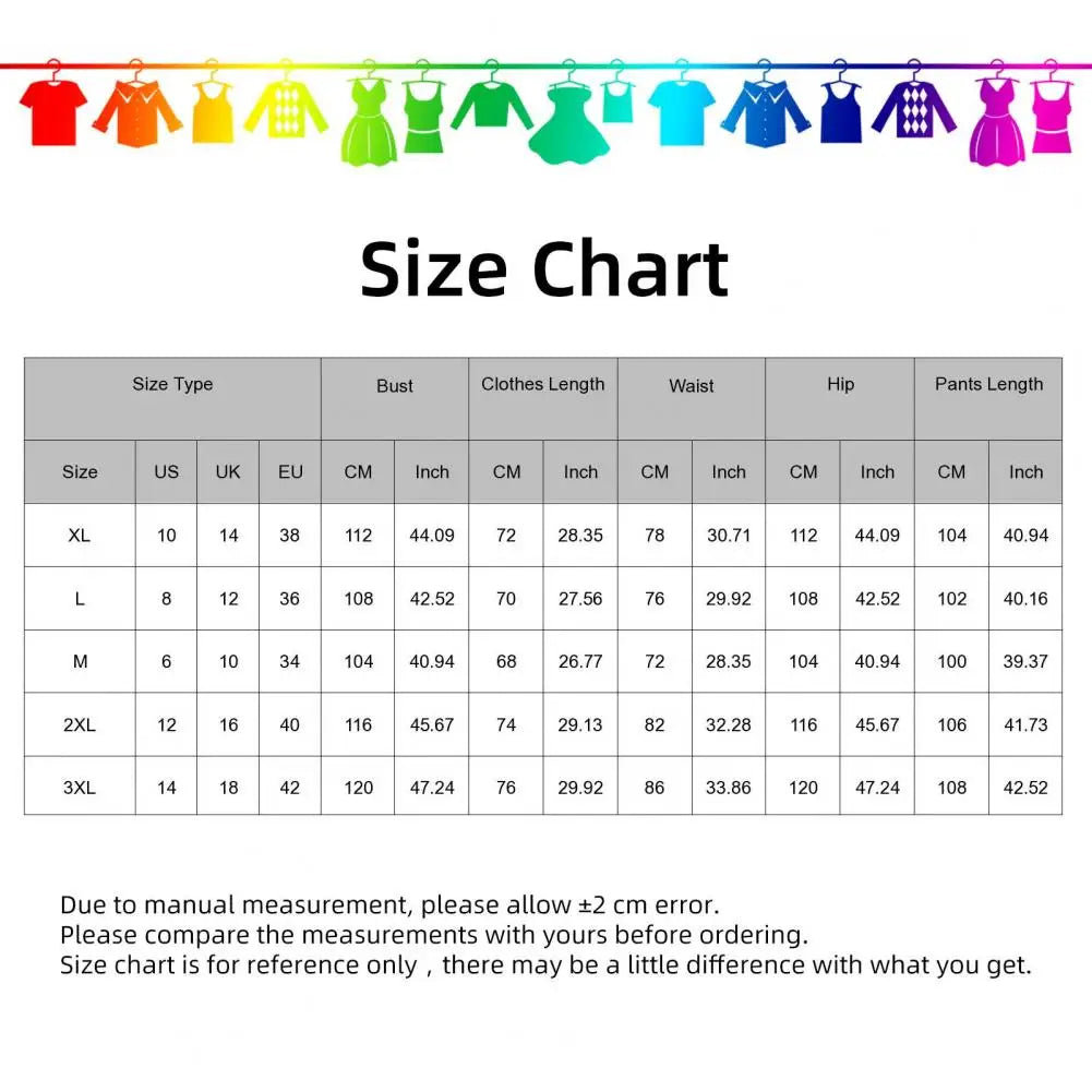 2 Pieces Set Sweatshirt + Sweatpants Sportswear Zipper Hoodies - size chart